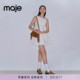 2026春季 时尚 新款 Maje博主同款 女装 法式 船形领粗花呢无袖 溜冰裙