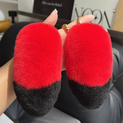 小尾巴钥匙扣獭兔毛背包包挂饰