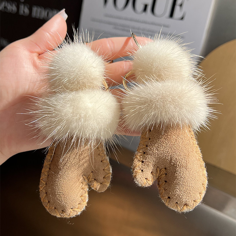 【可爱手套】韩国真羊毛手套钥匙扣挂件水貂毛球手套包包挂饰礼物,服饰配件/皮带/帽子/围巾,钥匙扣,淘宝优惠券,粉丝福利购,淘宝优惠卷