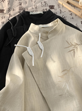 大码270斤新中式国风短袖衬衫女夏季胖mm遮肚显瘦别致上衣T恤180