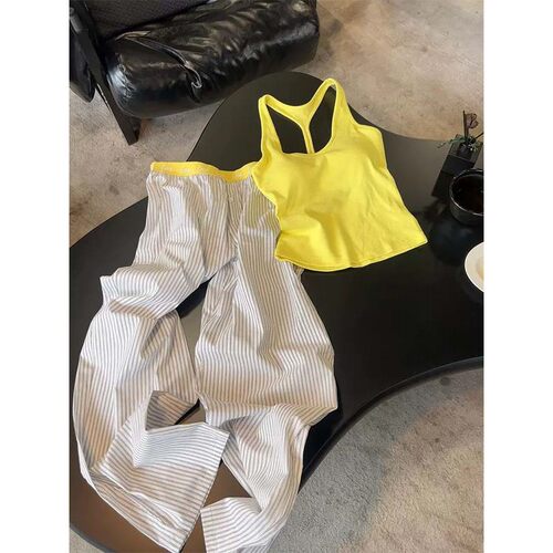 大码吊带背心短裤家居服套装女