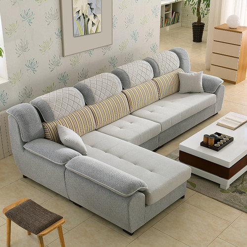 布艺沙发可拆洗棉麻布沙发