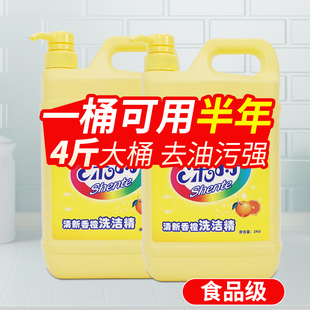 洗洁精家用庭装 碧之道果蔬洗涤剂商用餐饮洗碗液 实惠大桶按压瓶式