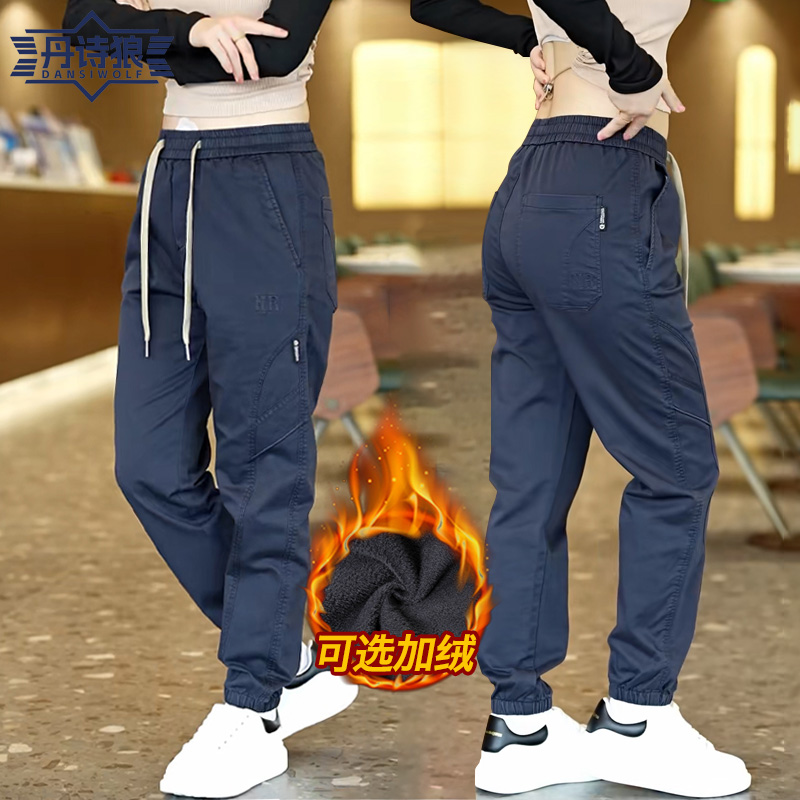 工装裤2025新款男直筒九分秋冬款