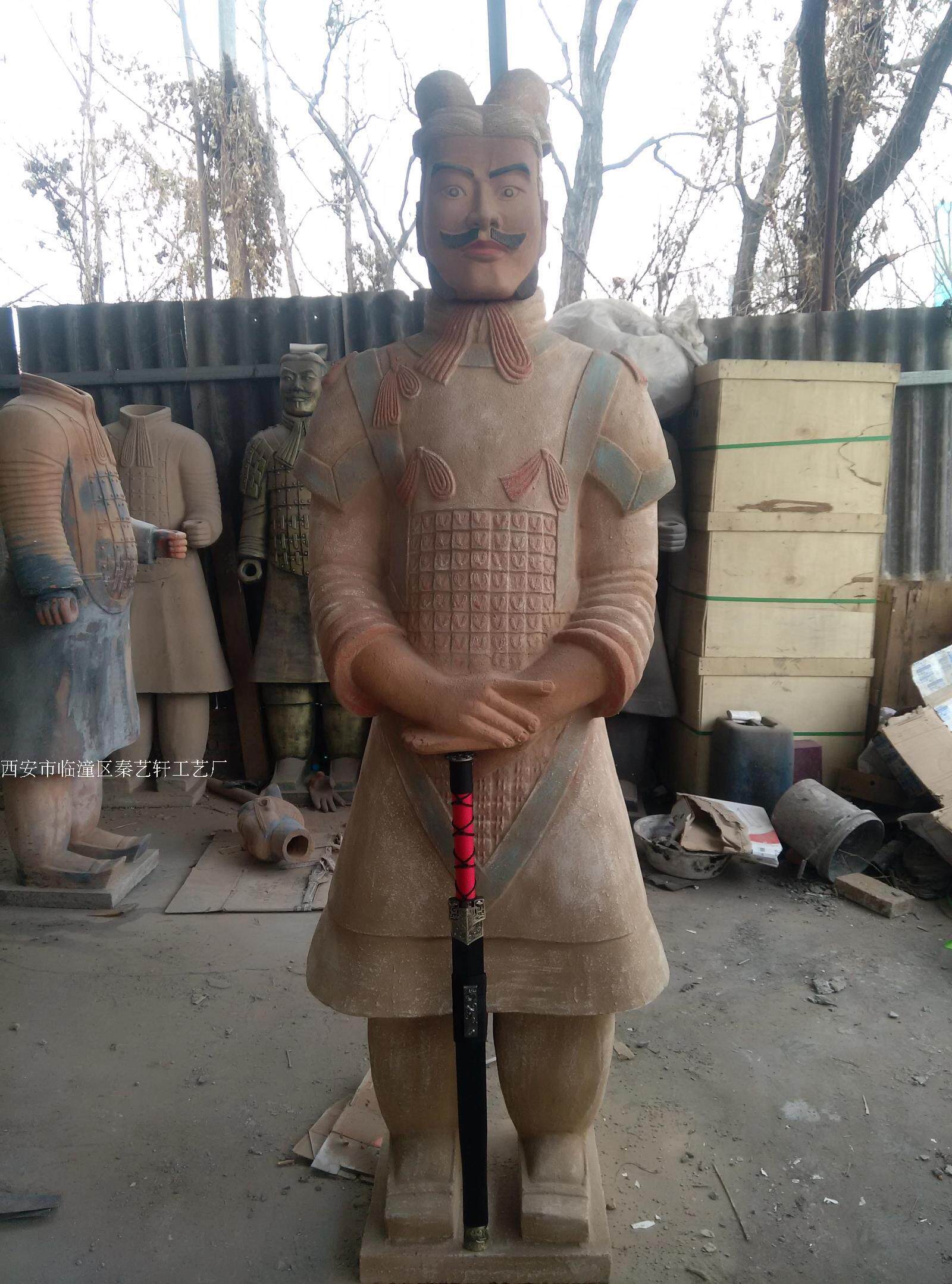 兵马俑工厂自营195cm高仿将军俑，家居酒店园林摆设出口商务礼品