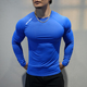 训练 紧身衣弹力速干运动上衣透气T恤打底衫 秋冬新款 健身服男长袖