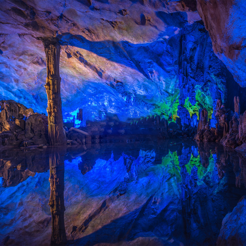 景区山水溶洞装修GRC水泥直塑景区包装枝景景观门面装饰 施工定制