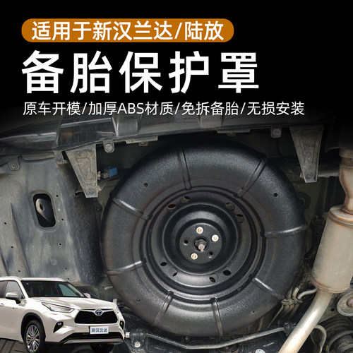 22-26款新汉兰达/陆放备胎罩ABS材质原车开模免拆备胎无损安装件