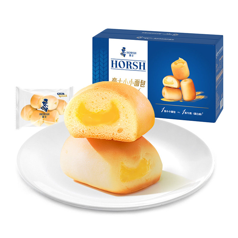 【禧物社】豪士小小面包夹心早餐健康零食营养速食品整箱