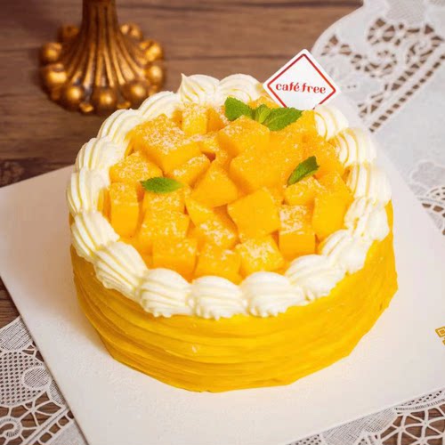6 8 10寸榴莲芒果千层蛋糕慕斯水果仿真模型假体生日模具新款热卖