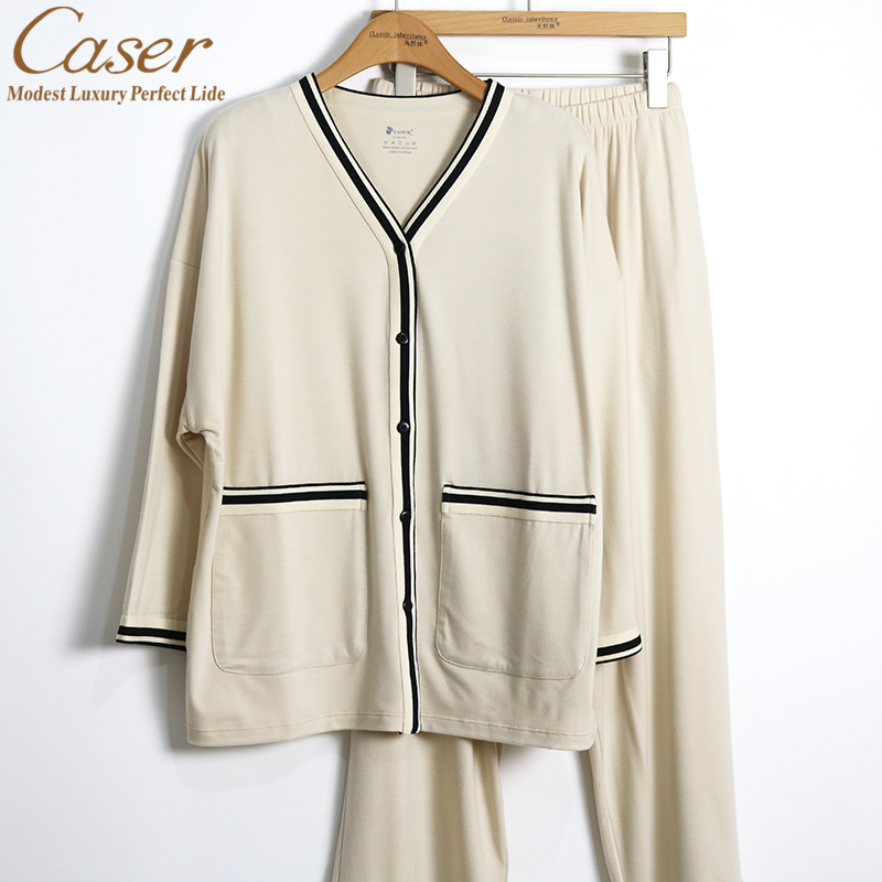 caser女暖姜轻肤家居服套装