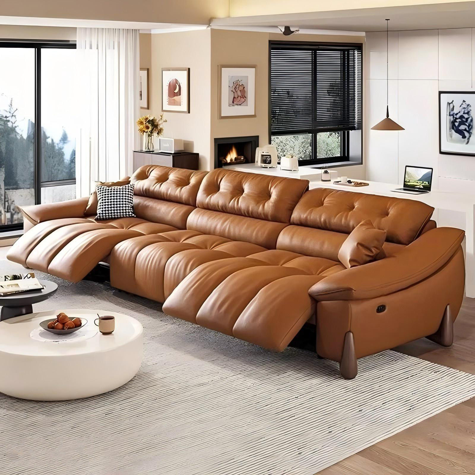 零靠墙家庭影院电动多功能沙发小客厅真皮太空舱2026新款