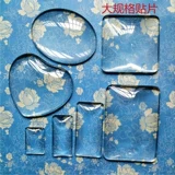 Стеклянный аксессуар, прозрачные прямоугольные аксессуары ручной работы, с драгоценным камнем