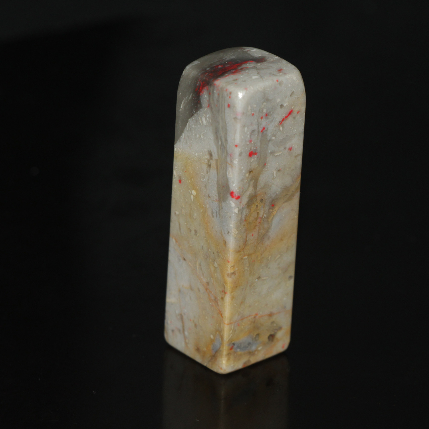 昌化鸡血石老坑软刚料血色鲜艳天然辰砂适合钨钢刀手工篆刻1.5cm