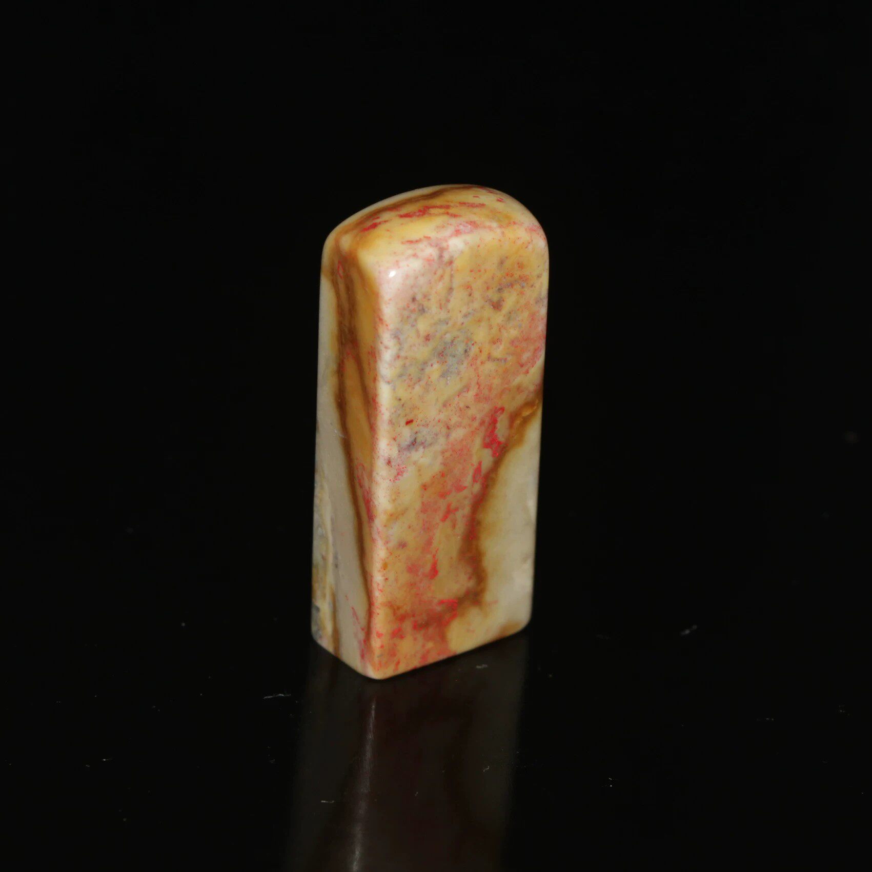 今古堂天然朱砂昌化鸡血石印章老坑软料书画印章篆刻料1&times;1.7&times;4
