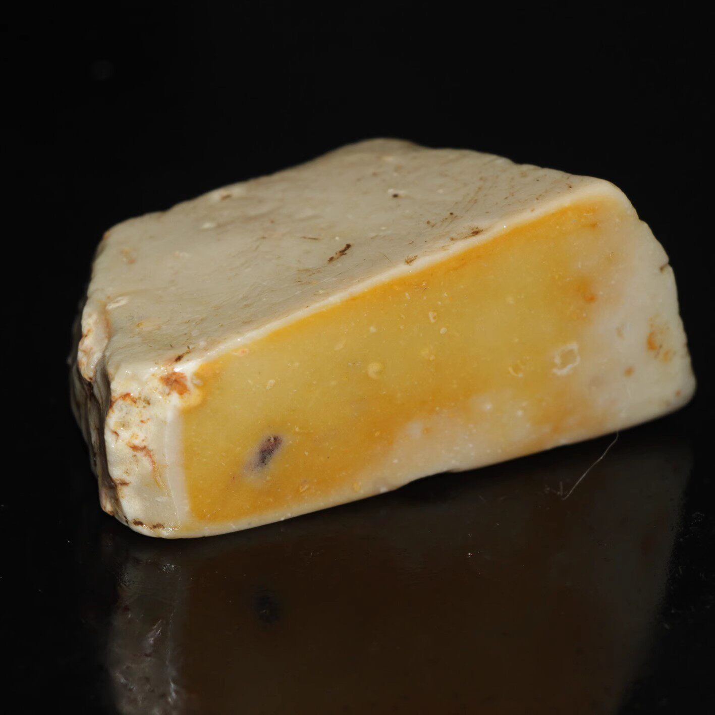 中坂牛蛋田黄印章天然原矿石随形章今古堂新款书画印章寿山石收藏