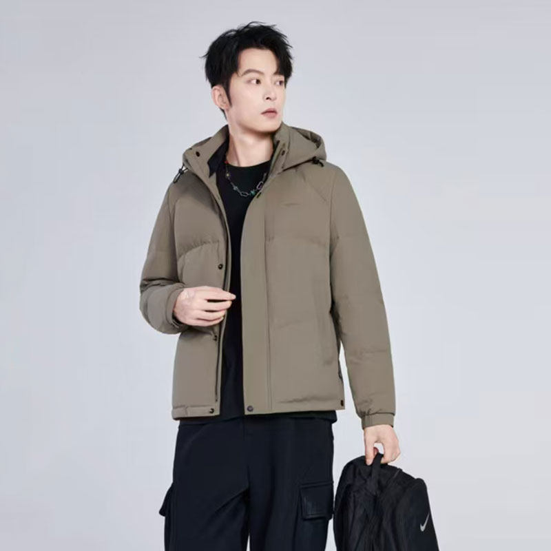 男士短款牛奶丝羽绒服半成品衣壳