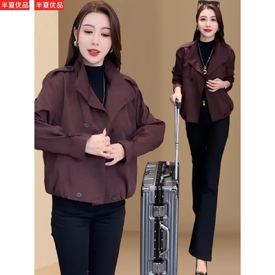 爆款西装风衣短外套女气质棒球服