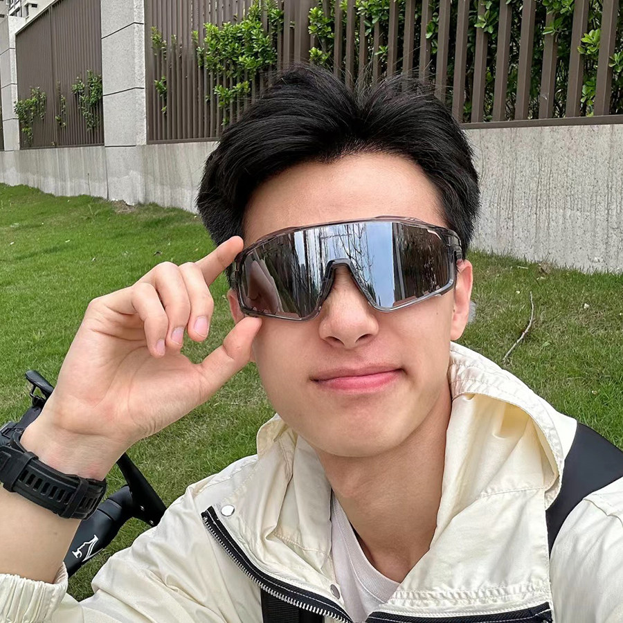 大框户外运动眼镜男登山防风遮阳太阳镜骑行护目墨镜女防紫外线潮