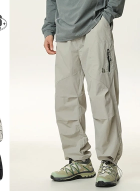 Orderliness山系户外潮牌立体剪裁伞兵裤子休闲宽松工装裤男P998