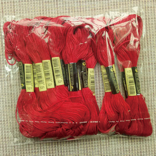 十字绣绣线 321线号10支每支8米6股补配线鞋垫刺绣戳戳乐棉线包邮