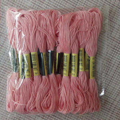 十字绣绣线 761线号10支每支8米6股补配线鞋垫刺绣戳戳乐棉线包邮