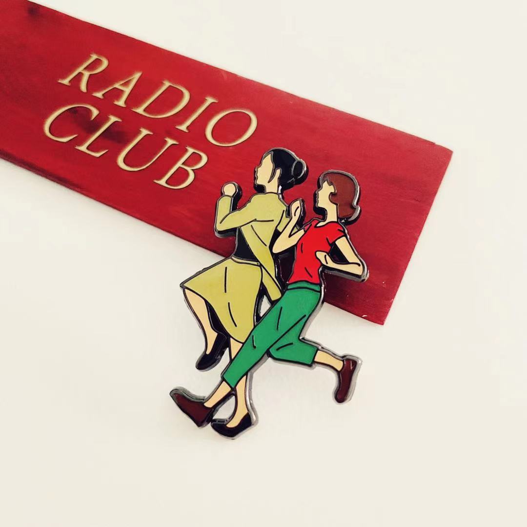 sameRadioClub红辣椒 梦境电影文创金属胸针礼品