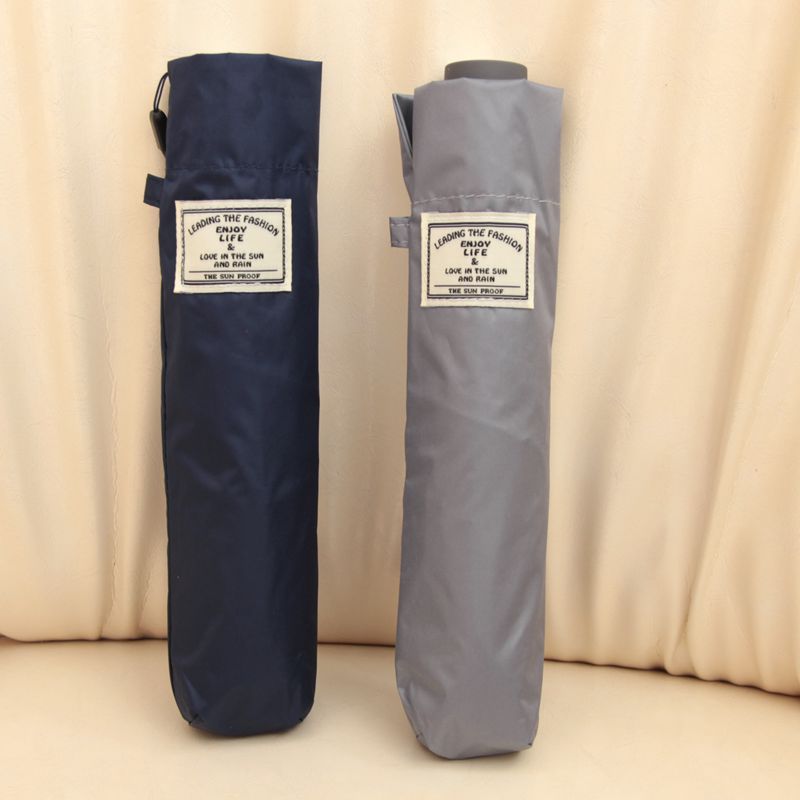 日本伞超轻防紫外线太阳伞迷你细巧便携120克黑胶UV太阳伞晴雨伞