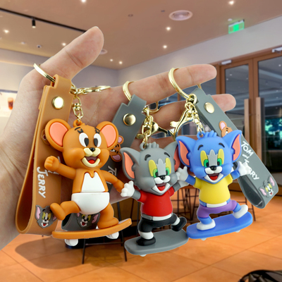 精致可爱汤姆猫滑板汽车钥匙链