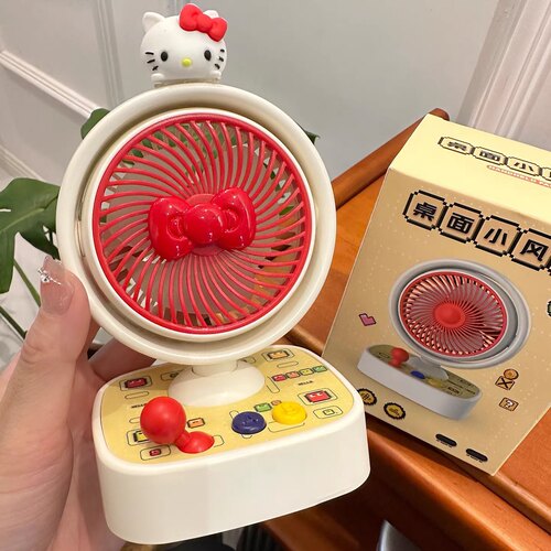 可爱风扇卡通桌面台式扇静音小型电风扇学生礼物迷你桌上小电扇