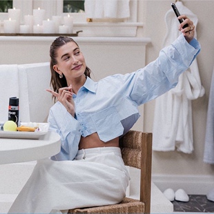 source unknown刀割超短款长袖百搭口袋衬衫hailey bieber同款