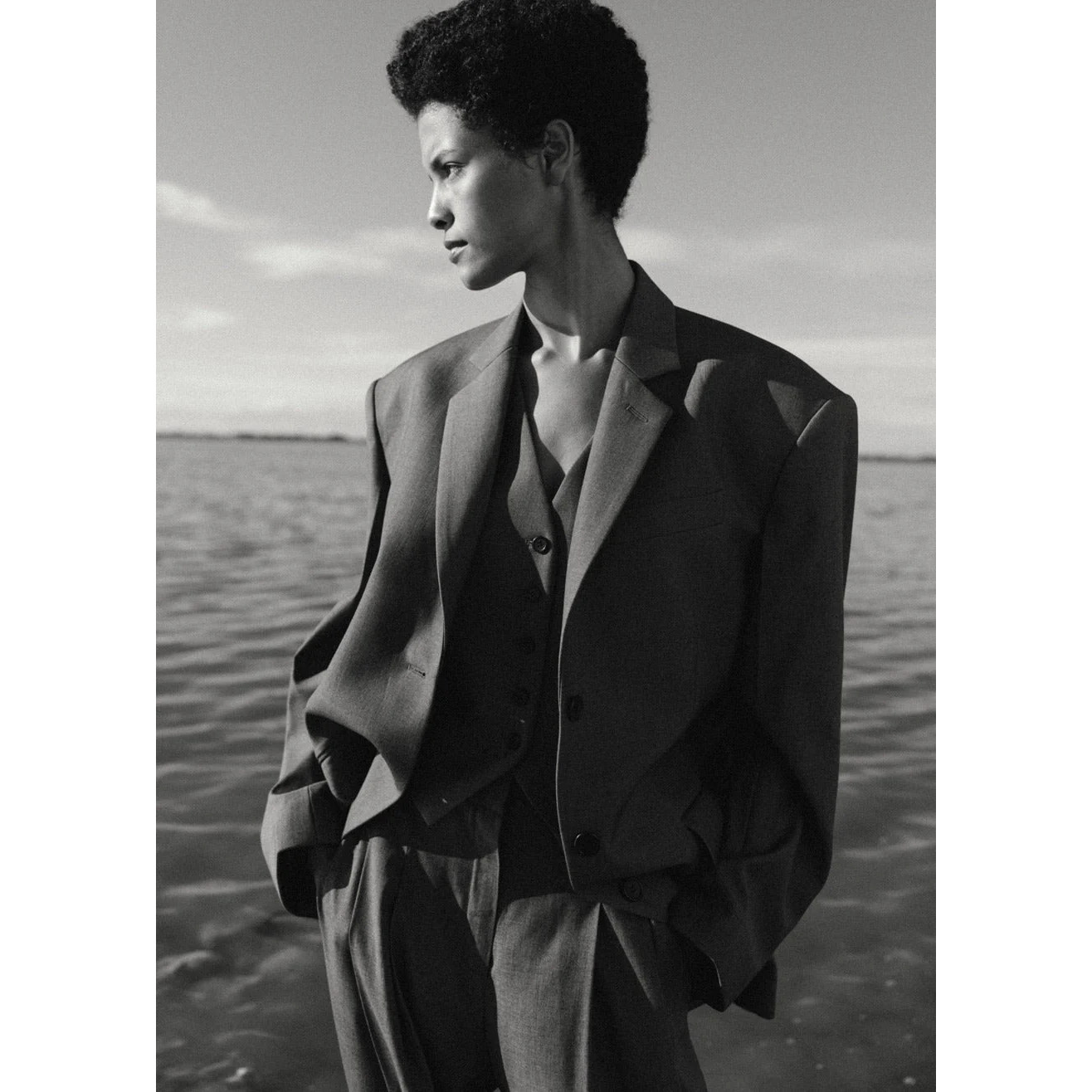 长袖西服外套高海宁宽松休闲