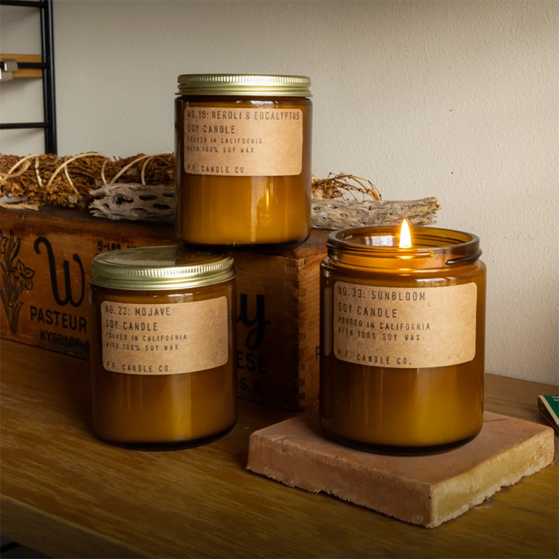 pfcandleco香薰蠟燭檀香玫瑰