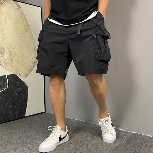 夏季美式薄款工装五分短裤男