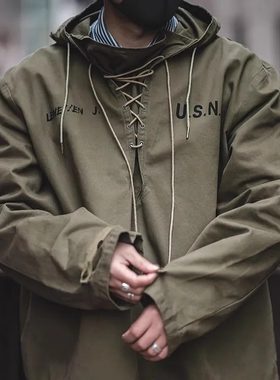 美式复古工装夹克男加绒