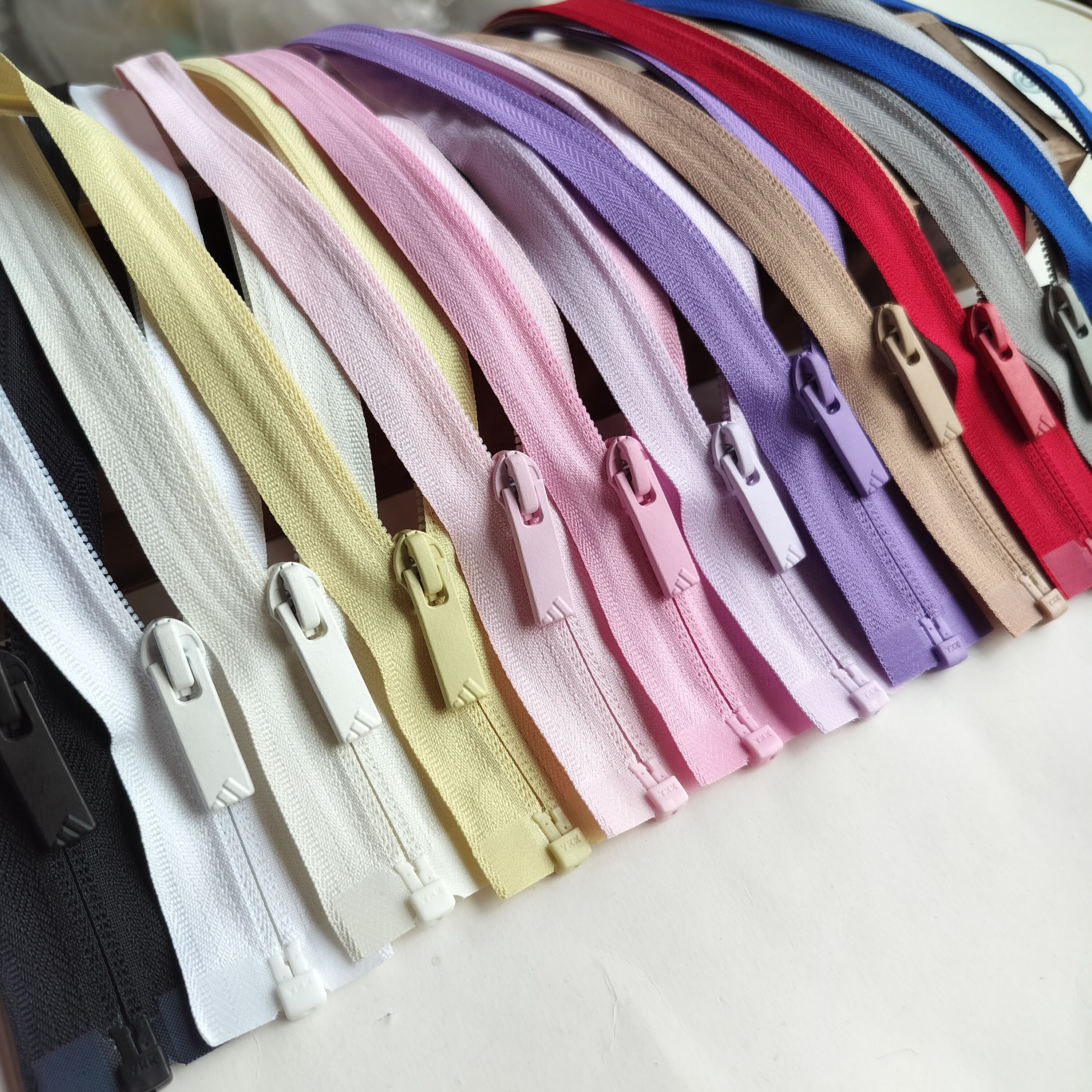 ykk5号尼龙反装开尾拉链  外套棉服冲锋衣拉锁 满29包邮 迪