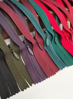 SAB5号布边隐形拉链 冬装连衣裙毛呢裙 加宽加厚满29包邮734