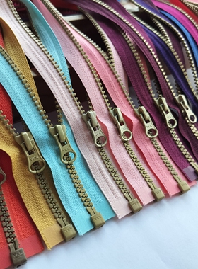 YKK5号树脂拉链 76cm撞色牙 外套棉服手工diy包包拉锁满29包邮