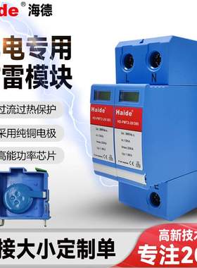 2P浪涌保护器4P 20KA电涌保护器SPD40KA60KA80KA防雷器厂家定制
