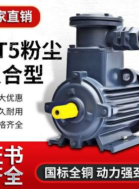 CT5粉尘A21电机YBFBX3复合型 隔爆三相异步电动机IP65