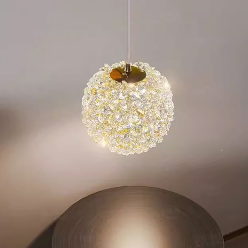 家装轻奢水晶小吊灯个性花式过道灯壁灯套餐铁艺23新款走廊玄关灯