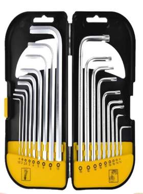 锴达  梅花内六角扳手18件套公制套装米字六角螺丝刀工具 KT60082