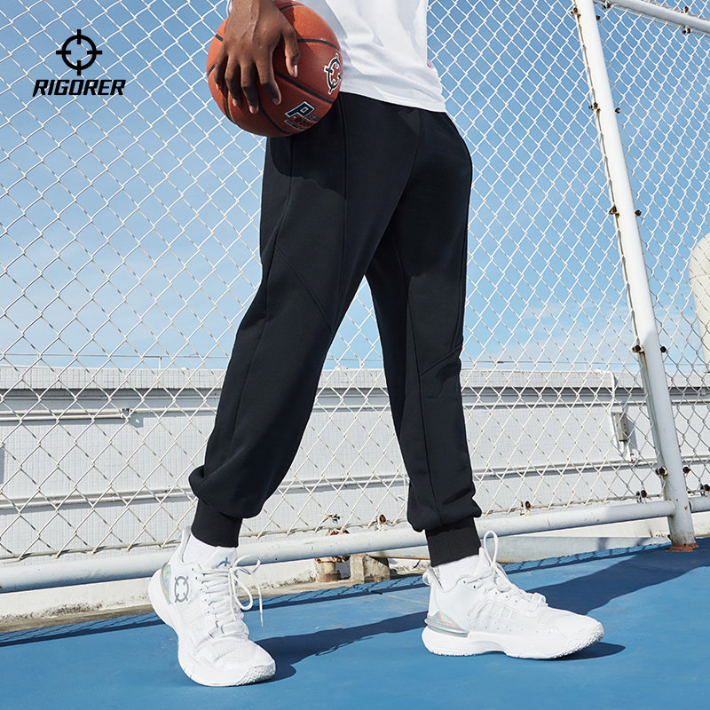 准者收口运动长裤男春季收口加绒篮球裤宽松针织休闲跑步健身卫裤