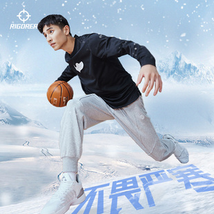 男士 摇粒绒针织休闲裤 2025秋季 保暖加绒卫裤 新款 准者射线运动长裤