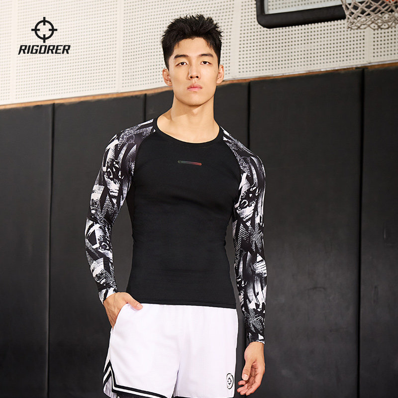 准者紧身衣男秋季跑步训