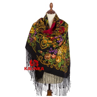 吉普赛阿扎 俄罗斯 披肩 围巾羊毛丝绸流苏大加厚防晒民族风 新疆