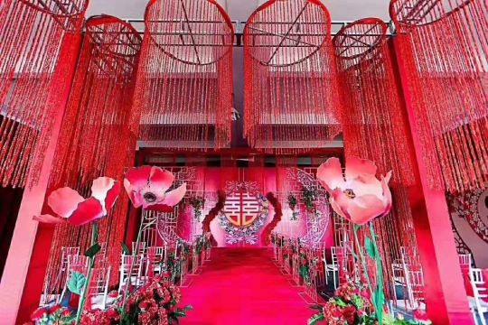 2米*3米 婚庆婚礼现场布置流苏银丝线帘 客厅卧室成品装饰隔断帘