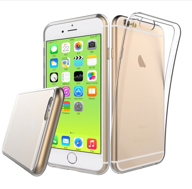 使用于iphone6splus手机壳苹果6plus硅胶套透明防摔全包边软皮套