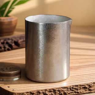 纯钛公道杯双层防烫高档分茶器户外露营便携旅行茶具茶杯功夫茶器