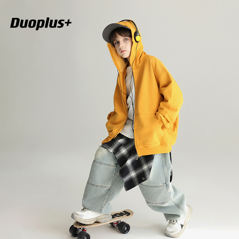 【清仓】童装男童外套2025儿童连帽卫衣中大童开衫宝宝上衣潮